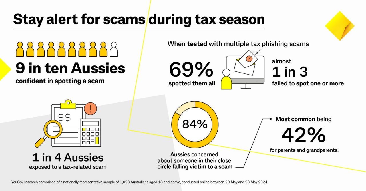 Tax scam survey infographic
