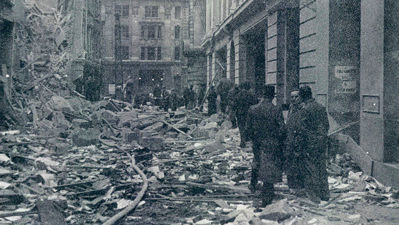 Bombed London branch