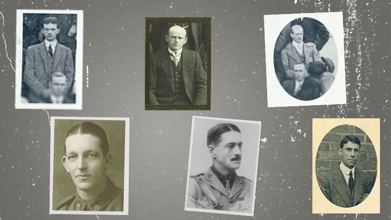 Some of the CBA staff who returned from World War One