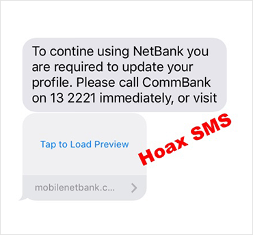 is your suspended social security number Hoax CommBank and  SMS emails  messages